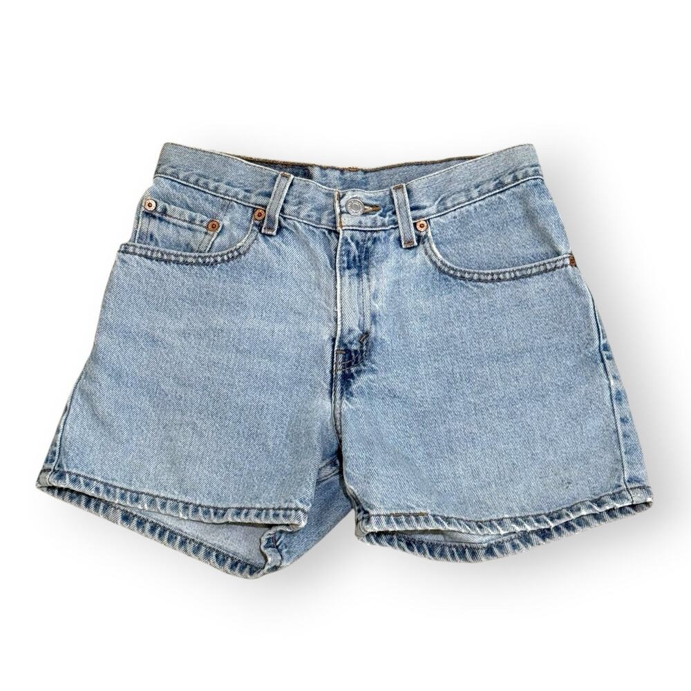 Levi's Juniors Vintage 90s Denim Mom Shorts Size 3 Mid Rise Light Wash 27x4